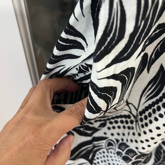 Farm Rio Off-White Monochrome Jumpsuit - XL - NWT - Picture 8 of 11